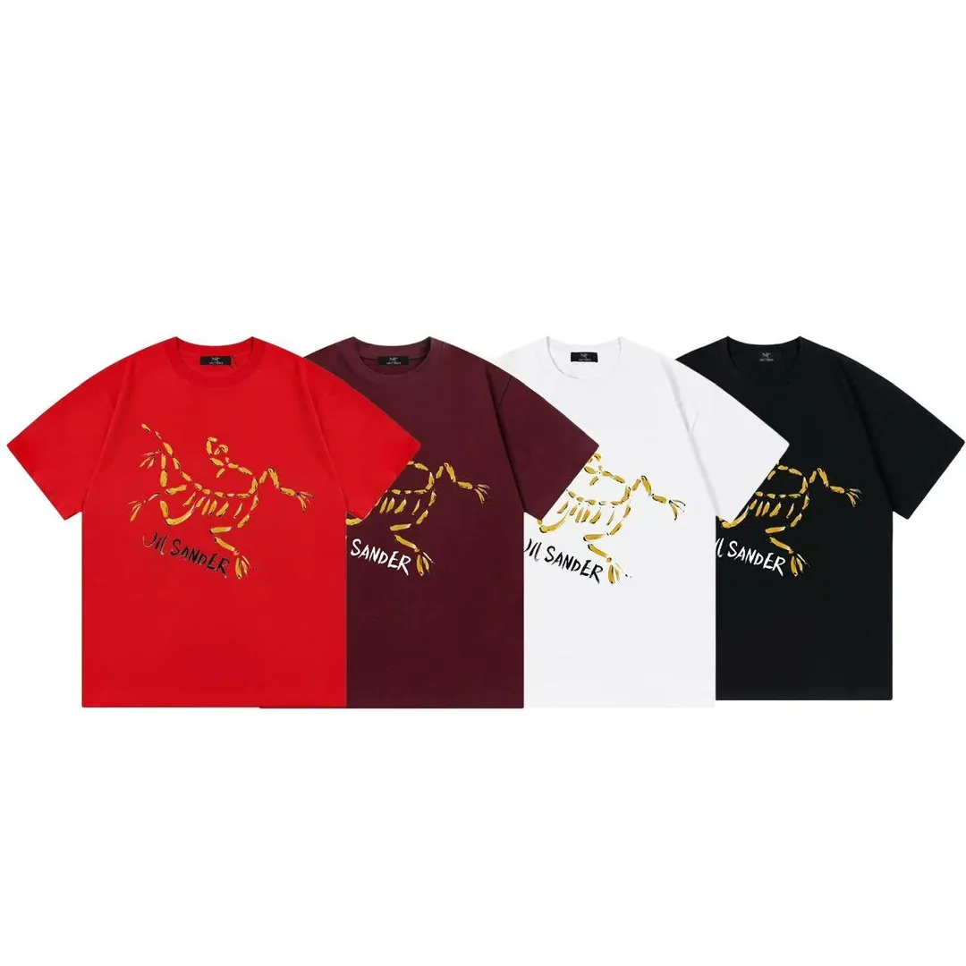ARC TERYX JIL SANDER Series 2025New Arrival logo Same Style t 100％ 32 ：Red Size：XS S M L